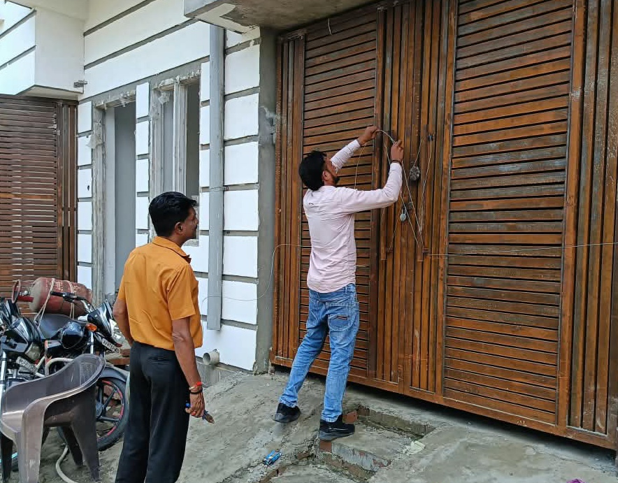 भगवानपुर में बिना अनुमति हो रहा निर्माण सील, एचआरडीए ने दी सख्त चेतावनी