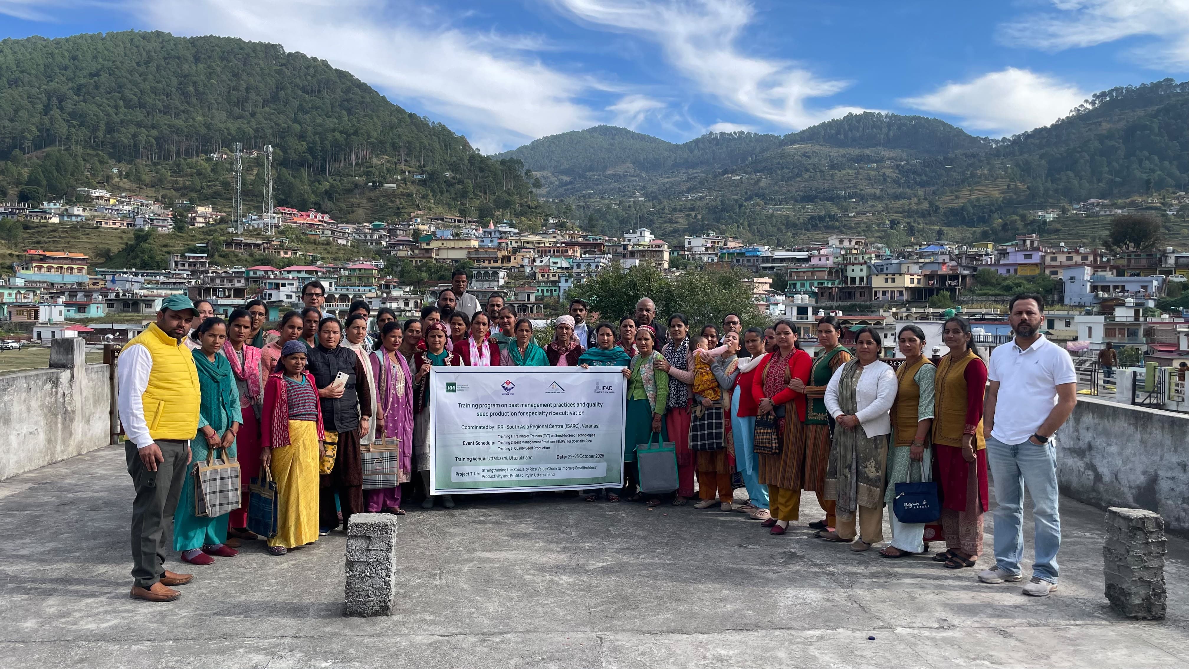 पुरोला में 55 महिला किसानों को लाल धान की उन्नत खेती का प्रशिक्षण